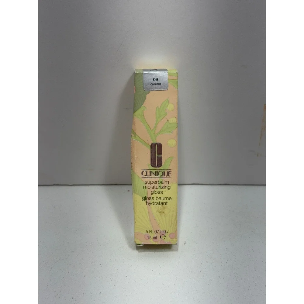 Clinique‎ Superbalm Moisturizing Gloss 09 Currant 0.5oz 15ml New in Box RARE!!